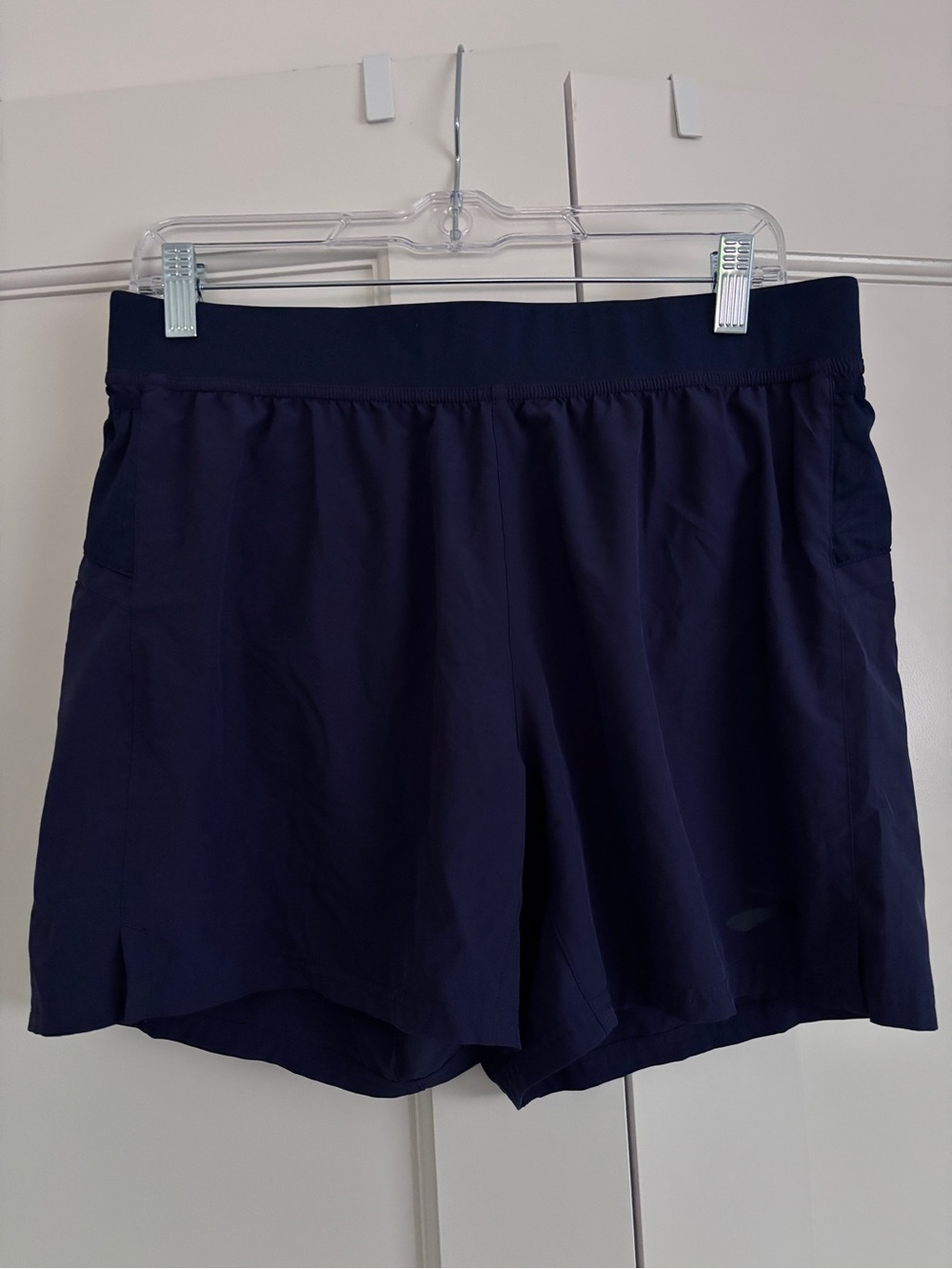 Brooks Navy Blue Athletic Shorts for Women